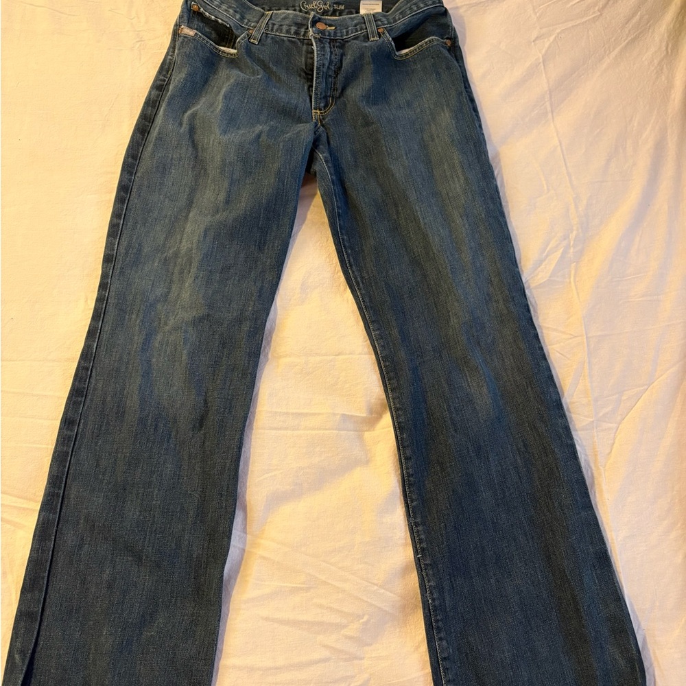 Cruel Girl Dark Blue Boot Cut Jeans